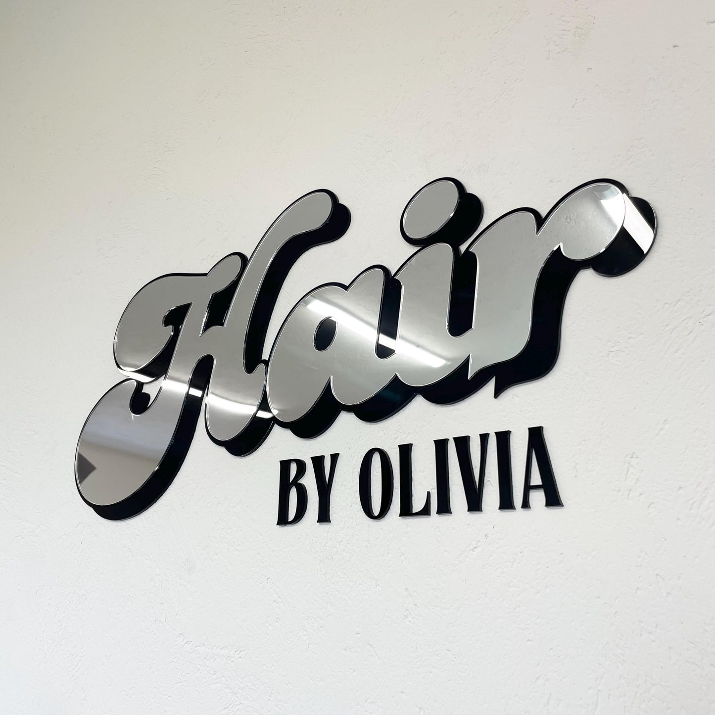 Multiple Layer Sign with Background