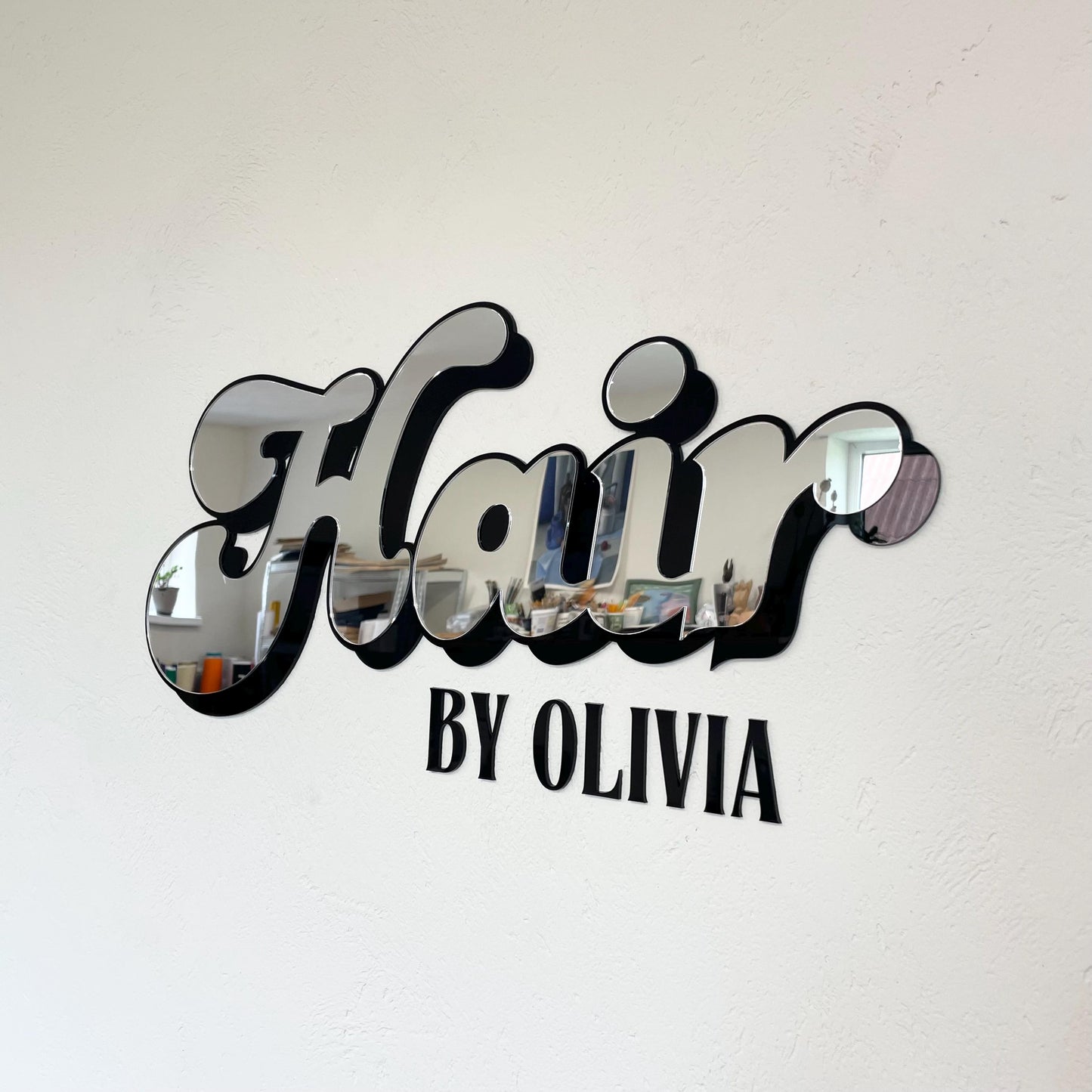 Multiple Layer Sign with Background