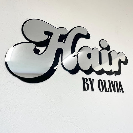 Multiple Layer Sign with Background