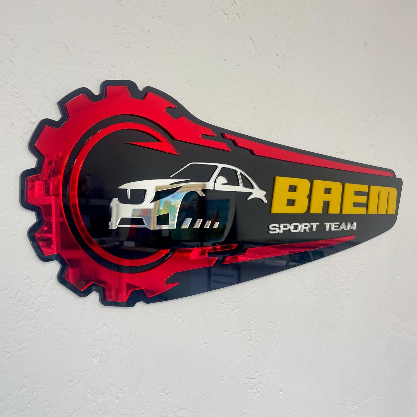 Multiple Layer Sign with Background
