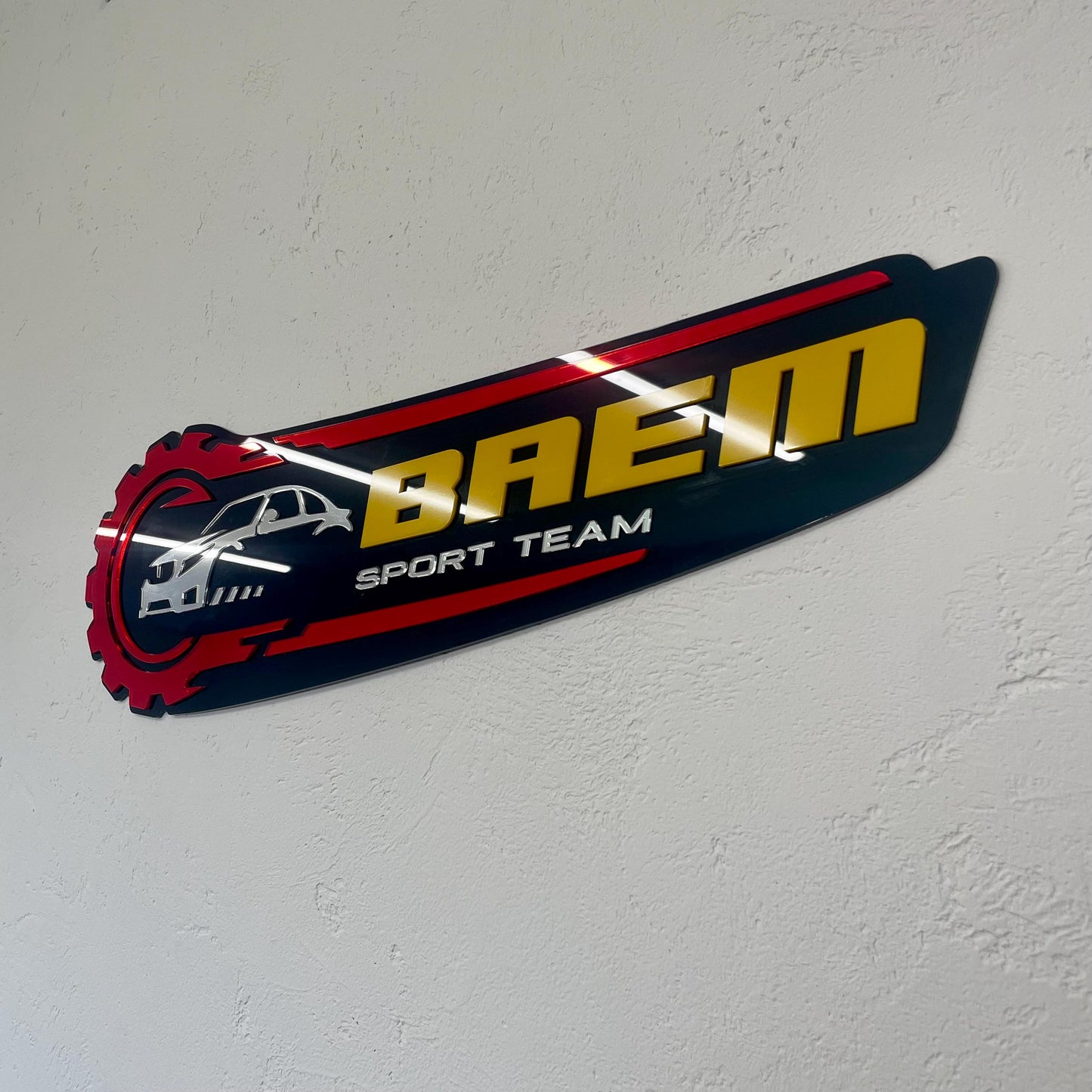 Multiple Layer Sign with Background