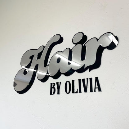 Multiple Layer Sign with Background
